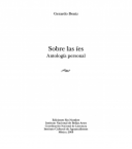 Sobre las íes : antología personal