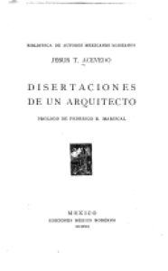 Disertaciones de un arquitecto