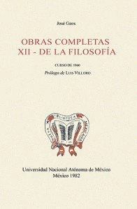 Obras completas XII. De la filosofía