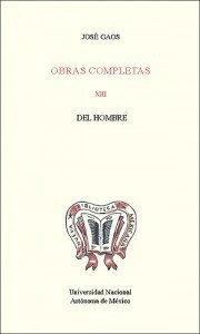Obras completas XIII. Del hombre