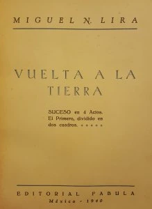 Vuelta a la tierra : suceso en 4 actos, el primero dividido en dos cuadros