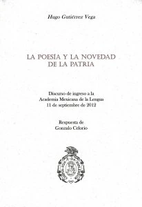 La poesía y la novedad de la patria