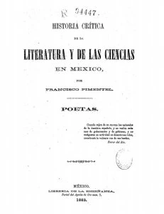 Historia crítica de la literatura y de las ciencias en México : poetas