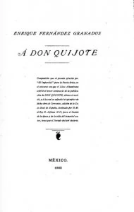 A Don Quijote : poema