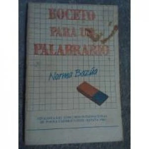 Boceto para un palabrario