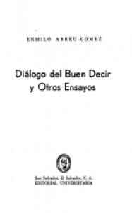 Diálogo del buen decir y otros ensayos