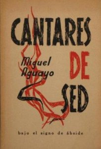 Cantares de sed : poema