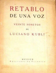 Retablo de una voz : veinte sonetos
