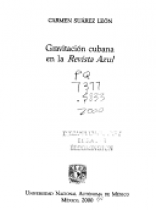 Gravitación cubana en la Revista Azul