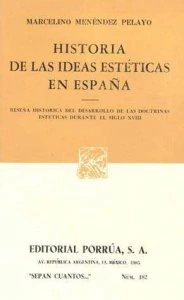 Historia de las ideas estéticas en España