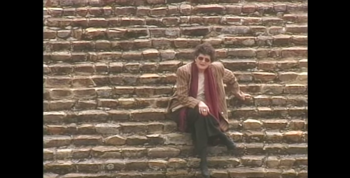 Margo Glantz en Monte Albán, Oaxaca