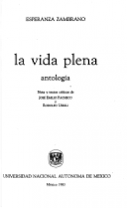 La vida plena : antología
