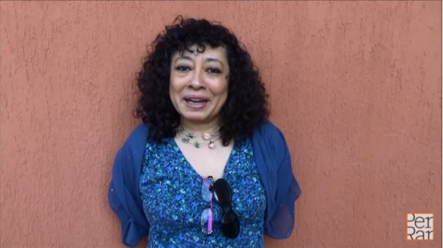 Ana Clavel, autora hablando sobre <i>El amor es hambre</i>