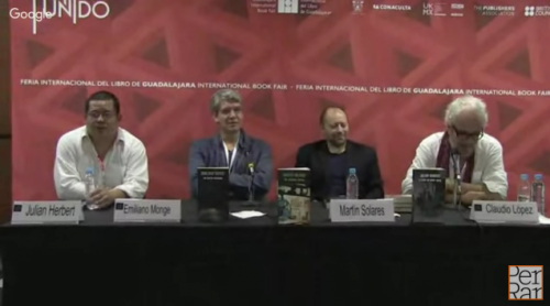 Mesa: <i>México roto. Literatura y resistencia</i>. Julián Herbert, Emiliano Monge y Martín Solares
