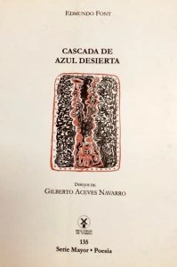 Cascada de azul desierta