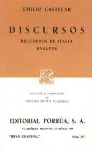 Discursos ; Recuerdos de Italia ; Ensayos