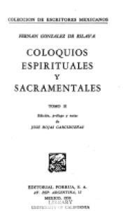 Coloquios espirituales y sacramentales II