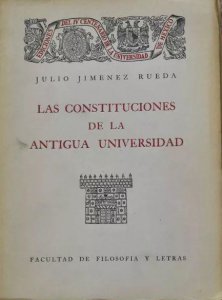 Las constituciones de la  antigua universidad