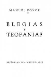 Elegías y teofanías