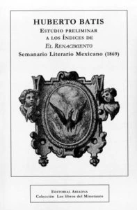 Índices de El Renacimiento : semanario Literario Mexicano (1869)