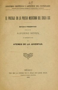 El paisaje en la poesía mexicana del siglo XIX