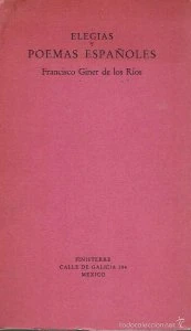 Elegías y poemas españoles