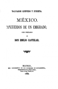 México : recuerdos de un emigrado