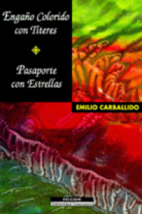 Engaño colorido con títeres. Pasaporte con estrellas