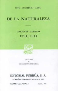 De la naturaleza ; Epicuro