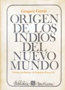 Origen de los indios del Nuevo Mundo