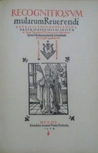 Recognitio, svmularum Reuerendi patris Illdephonsi a Vera Crvce Avgvstinia ni artivm ac sacrae Theologiae Doctoris apud undorum inclytam Mexicam primarii in Academia Theologiae moderatoris