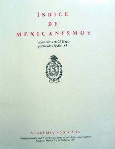 Índice de mexicanismos