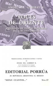 Voces de oriente: antología de textos literarios del Cercano Oriente