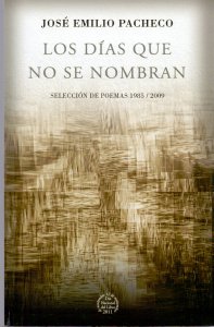 Los días que no se nombran : antología personal 1985-2009