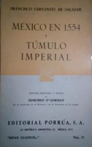 México en 1554 y Túmulo imperial
