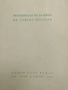 Reincidencias en la poesía de Carlos Pellicer