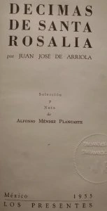 Décimas de Santa Rosalía
