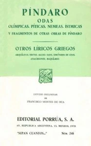 Odas ; Olímpicas ; Píticas ; Nemeas ; Ístmicas 