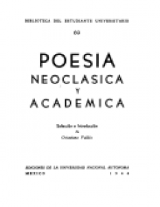 Poesía neoclásica y académica