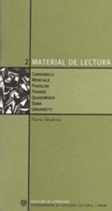 Poesía italiana moderna : Cardarelli, Montale, Pasolini, Pavese, Quasimodo, Saba y Ungaretti
