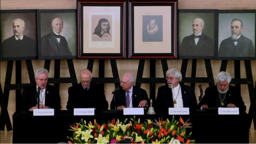 Ceremonia de ingreso de don Roger Bartra a la Academia Mexicana de la Lengua