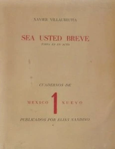 Sea usted breve