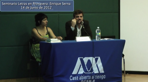 Seminario Letras en primavera: Enrique Serna