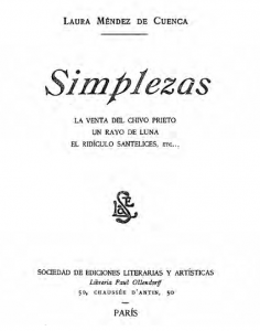 Simplezas. La venta del chivo prieto. Un rayo de luna. El ridículo Santelices, etc.