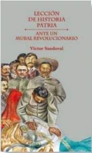 Lección de historia patria ante un mural revolucionario
