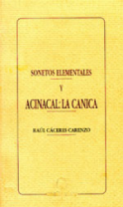 Sonetos elementales y Acinacal : la canica