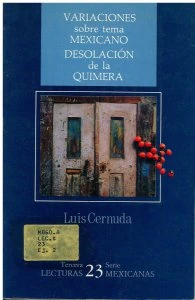 Variaciones sobre tema mexicano : desolación de la quimera
