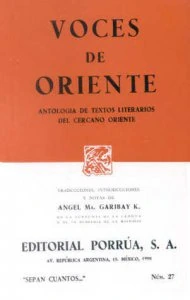 Voces de oriente : antología de textos literarios sobre el cercano oriente